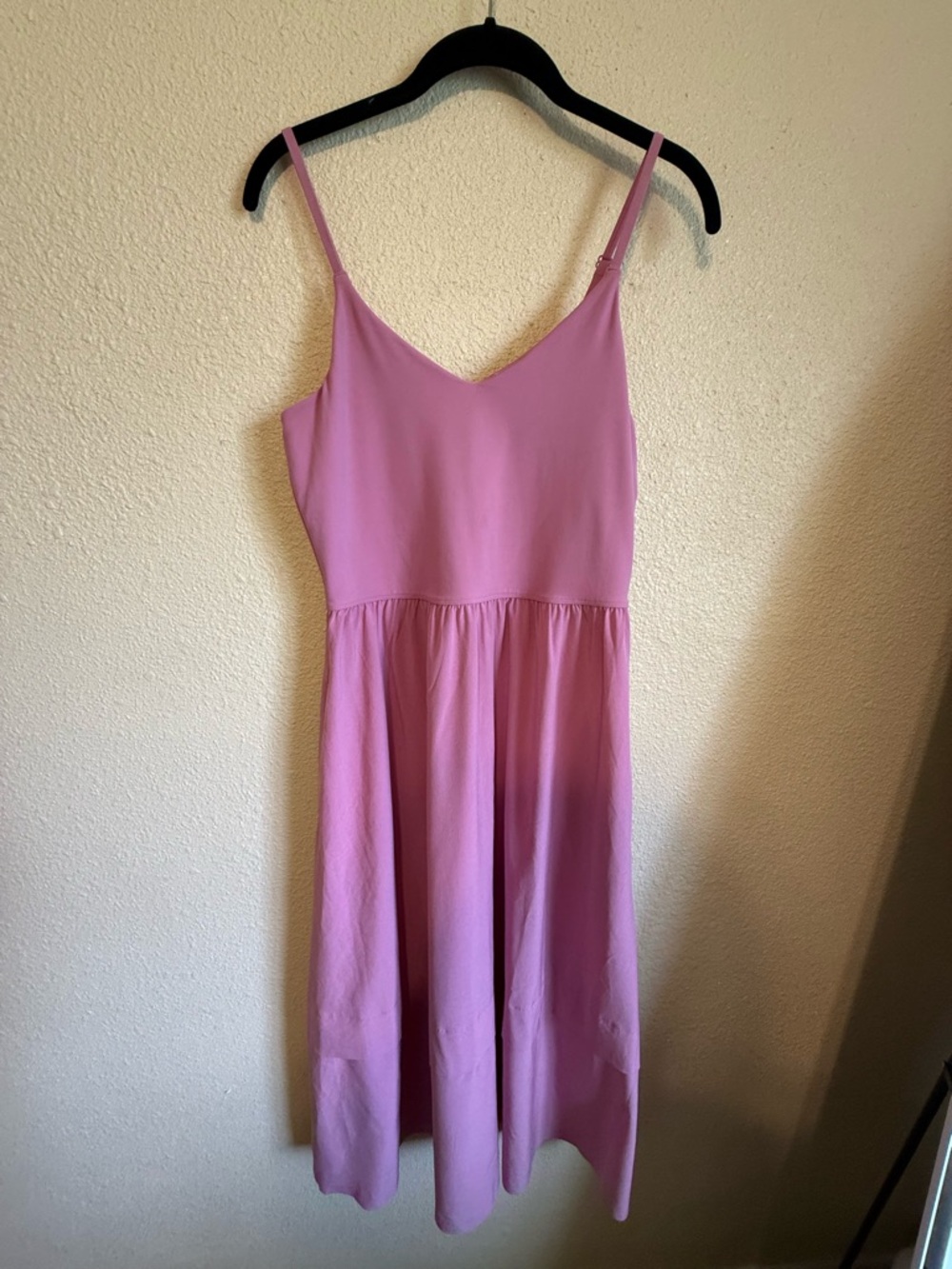 Athleta Lavender-Pink V‑Neck Midi Dress - Picture 2 of 7
